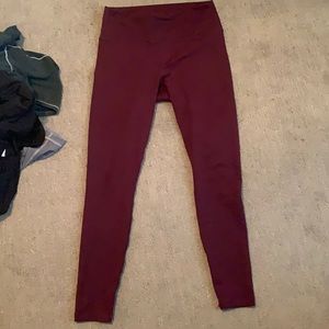 fabletics dark purple leggings